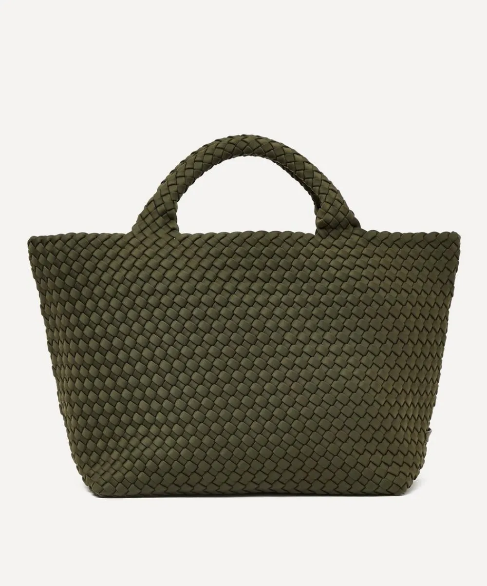 Naghedi Bags^St. Barths Medium Woven Tote Bag Olive