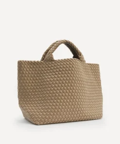 Naghedi Bags^St. Barths Medium Woven Tote Bag Cashmere