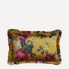 Coco & Wolf Cushions^Stately Kristina Silk Oblong Ruffle Cushion