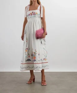 Hunter Bell Dresses^Stefy Embroidered Midi Dress