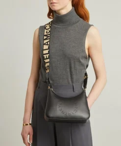 Stella McCartney Bags^Stella Logo Mini Faux Leather Hobo Bag