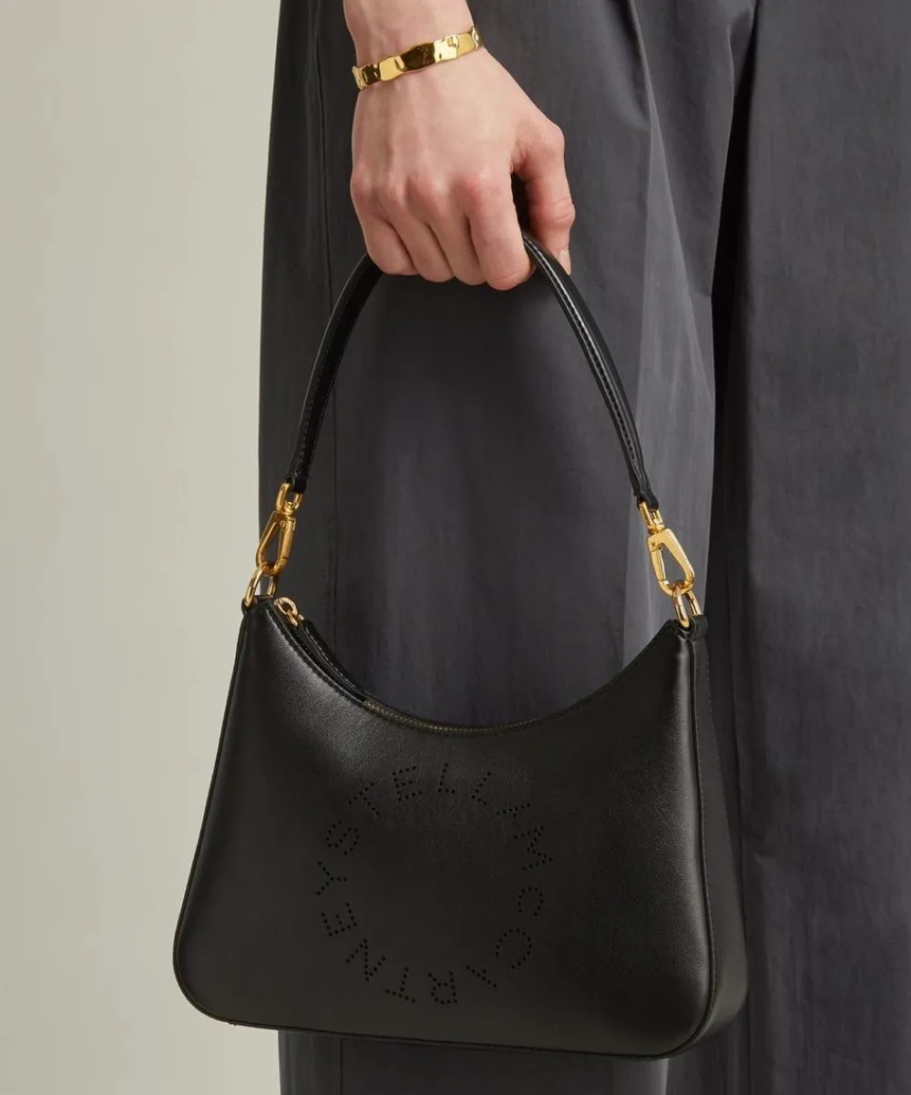 Stella McCartney Bags^Stella Logo Mini Faux Leather Hobo Bag