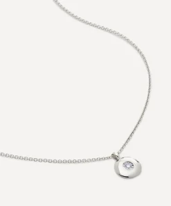 Monica Vinader Necklaces^Sterling Silver April Birthstone Pendant Necklace
