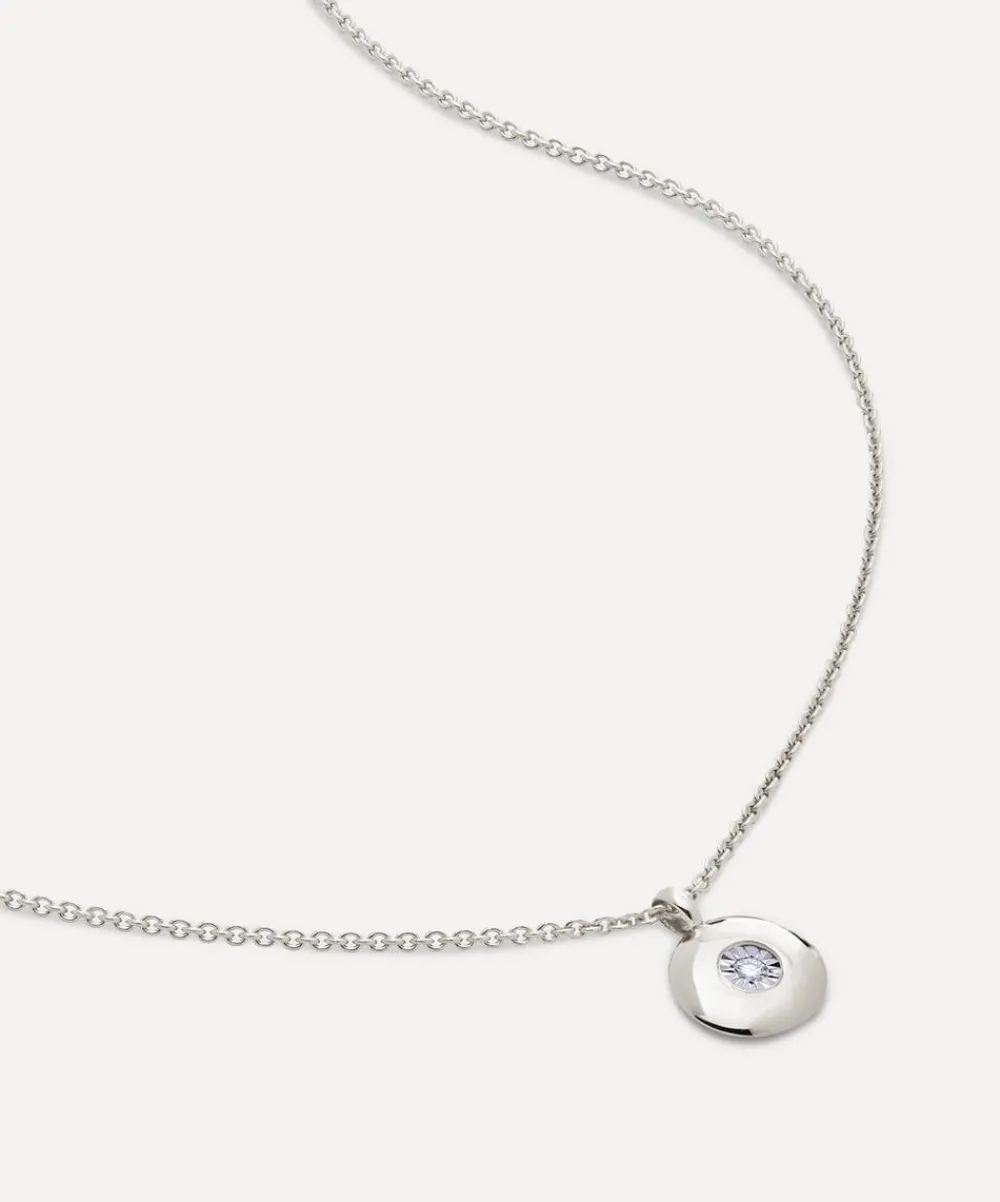 Monica Vinader Necklaces^Sterling Silver April Birthstone Pendant Necklace