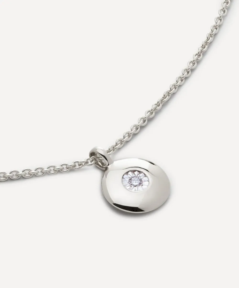 Monica Vinader Necklaces^Sterling Silver April Birthstone Pendant Necklace