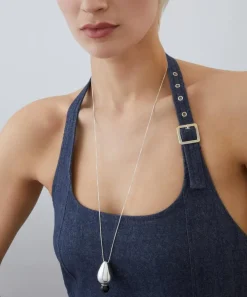 Annika Inez Necklaces^Sterling Silver Bulbous Pendant Necklace