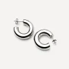 Missoma Earrings^Sterling Silver Chubby Medium Hoop Earrings