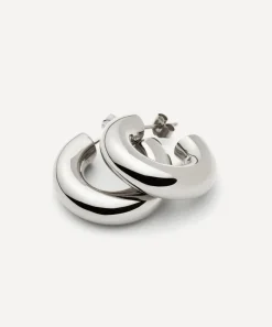 Missoma Earrings^Sterling Silver Chubby Medium Hoop Earrings