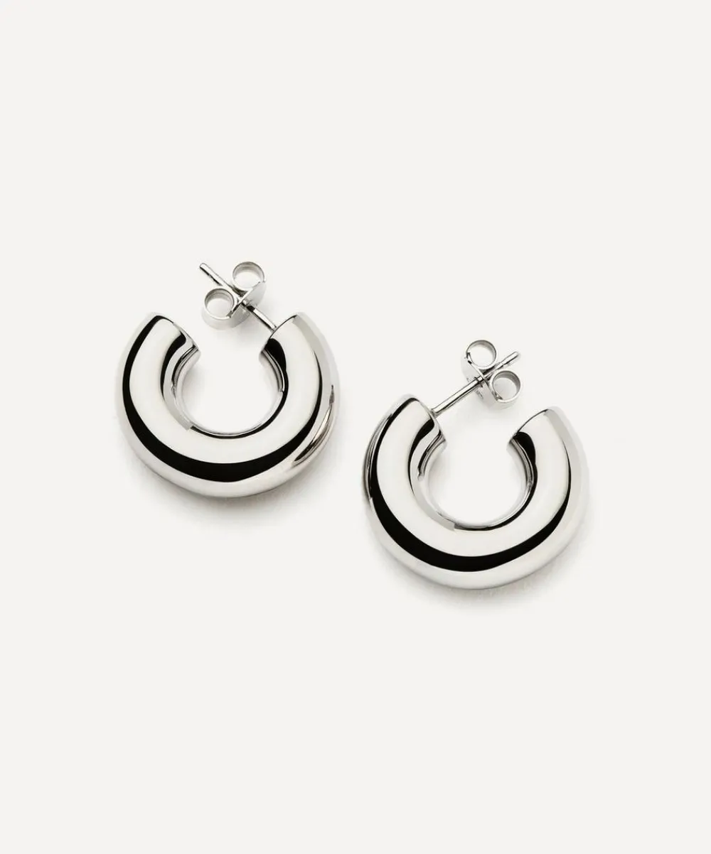 Missoma Earrings^Sterling Silver Chubby Small Hoop Earrings