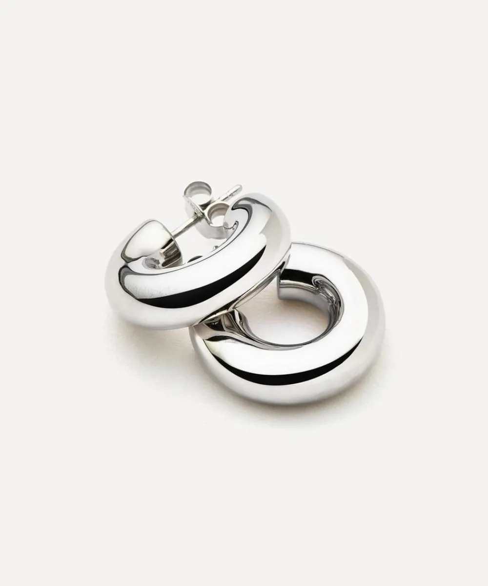 Missoma Earrings^Sterling Silver Chubby Small Hoop Earrings
