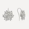 Alex Monroe Earrings^Sterling Silver Cow Parsley Bloom Drop Earrings