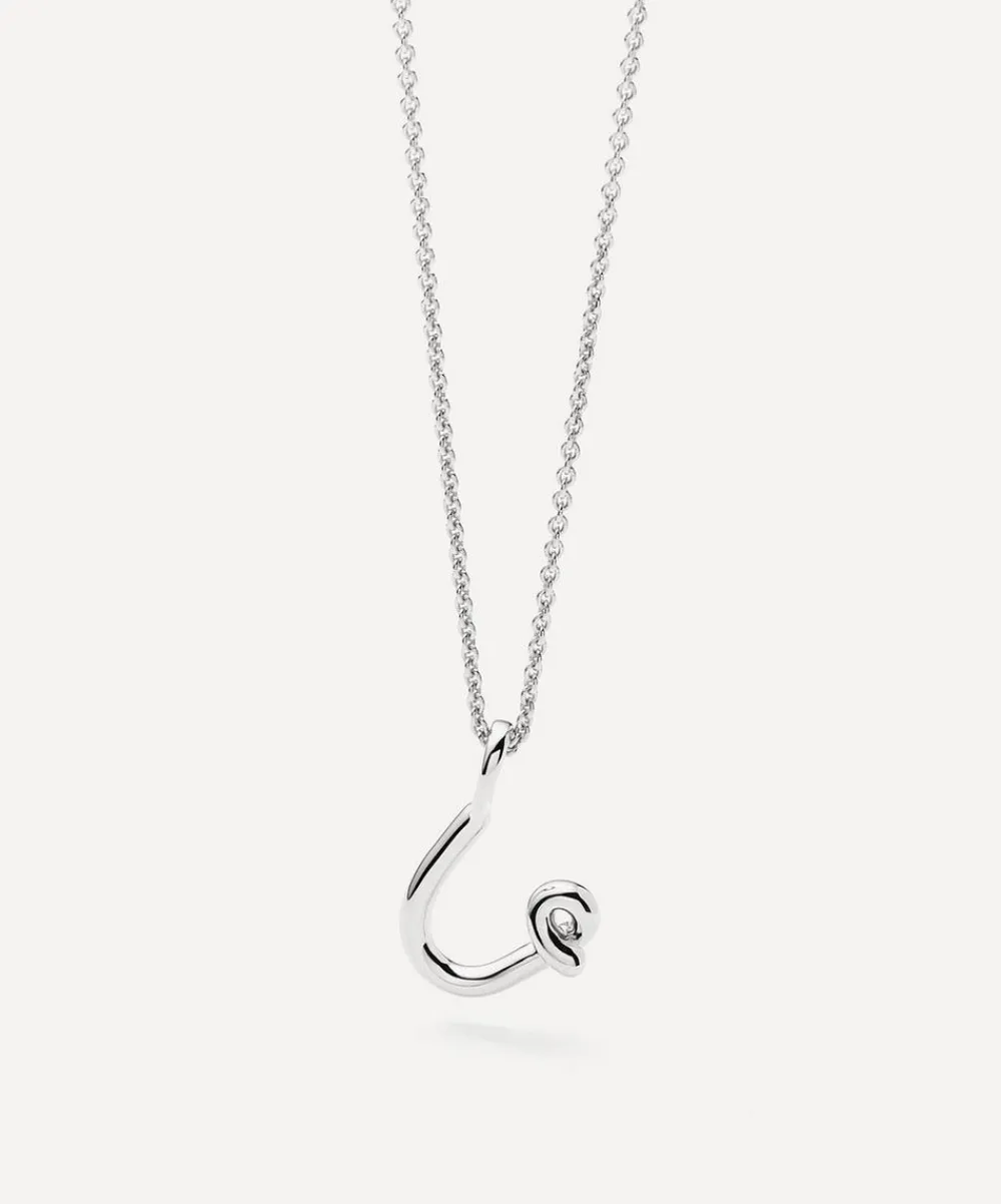 Missoma Necklaces^Sterling Silver Curly Molten Mini U Initial Pendant Necklace