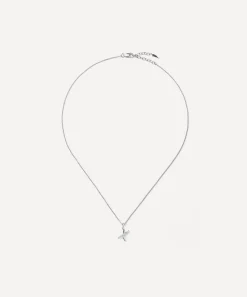 Missoma Necklaces^Sterling Silver Curly Molten Mini X Initial Pendant Necklace