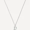 Missoma Necklaces^Sterling Silver Curly Molten Mini D Initial Pendant Necklace