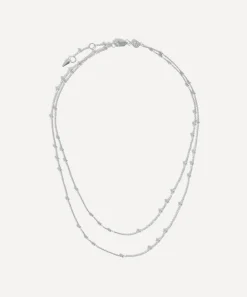 Missoma Necklaces^Sterling Silver Double Chain Necklace