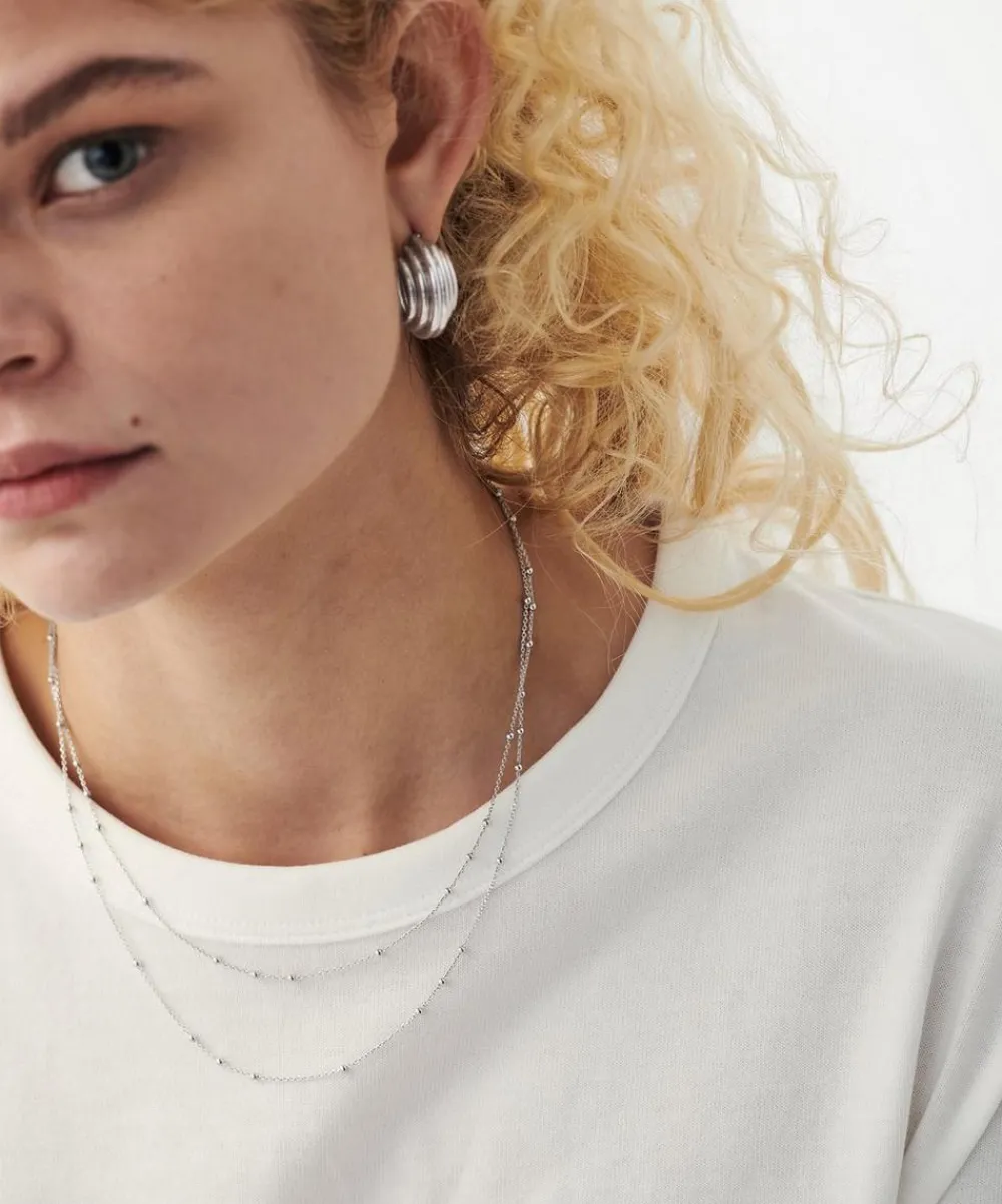 Missoma Necklaces^Sterling Silver Double Chain Necklace