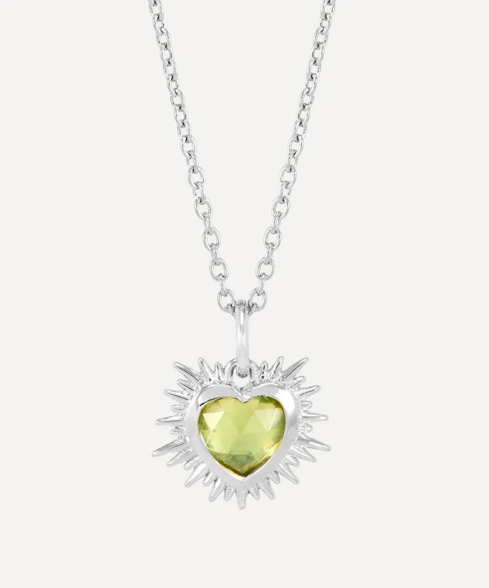 Rachel Jackson Necklaces^Sterling Silver Electric Love August Birthstone Necklace