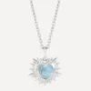 Rachel Jackson Necklaces^Sterling Silver Electric Love March Birthstone Necklace