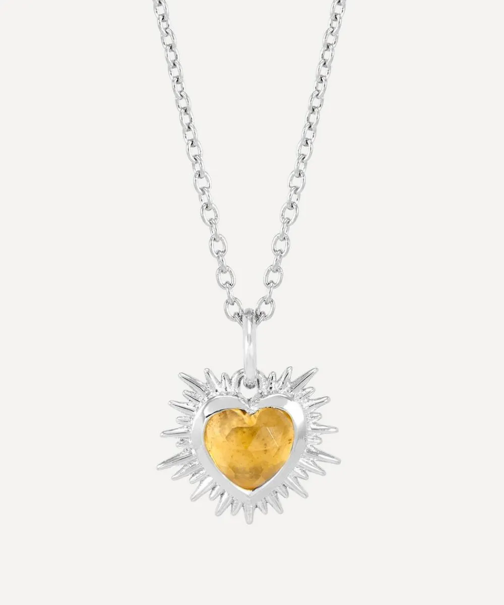 Rachel Jackson Necklaces^Sterling Silver Electric Love November Birthstone Necklace