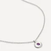 Monica Vinader Necklaces^Sterling Silver February Birthstone Pendant Necklace