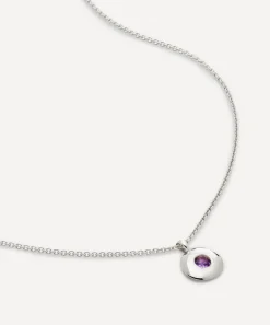 Monica Vinader Necklaces^Sterling Silver February Birthstone Pendant Necklace