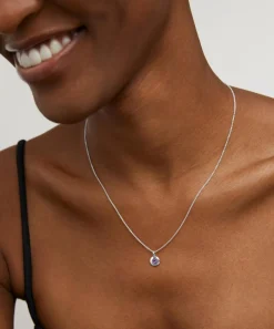Monica Vinader Necklaces^Sterling Silver February Birthstone Pendant Necklace