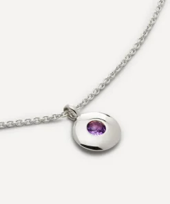 Monica Vinader Necklaces^Sterling Silver February Birthstone Pendant Necklace
