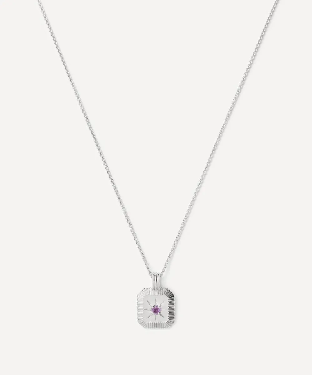 Missoma Necklaces^Sterling Silver February Birthstone Pendant Necklace
