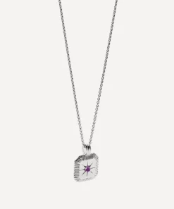 Missoma Necklaces^Sterling Silver February Birthstone Pendant Necklace