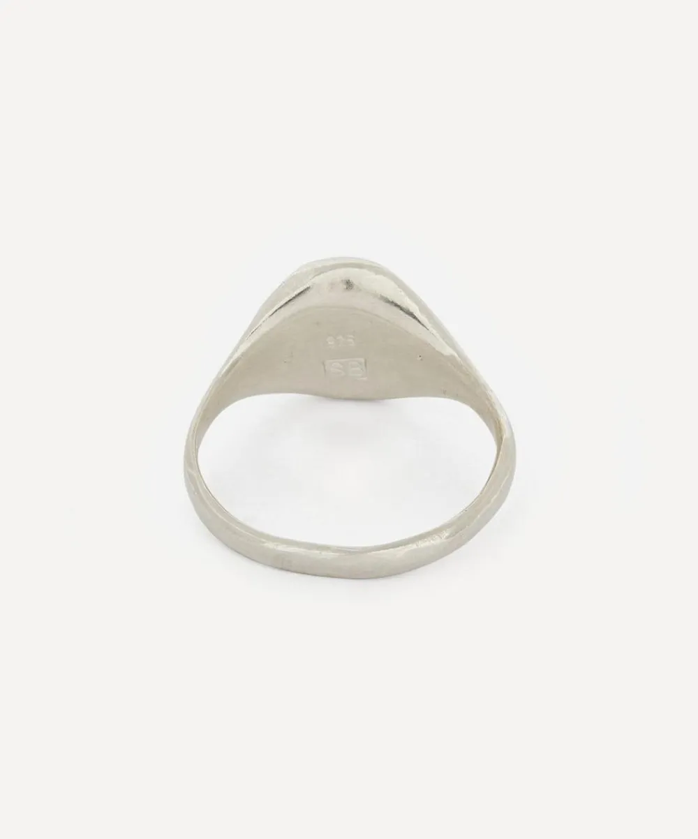 Seb Brown Rings|Rings^Sterling Silver Happy Face Signet Ring