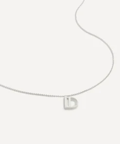 Monica Vinader Necklaces^Sterling Silver Initial D Pendant Necklace