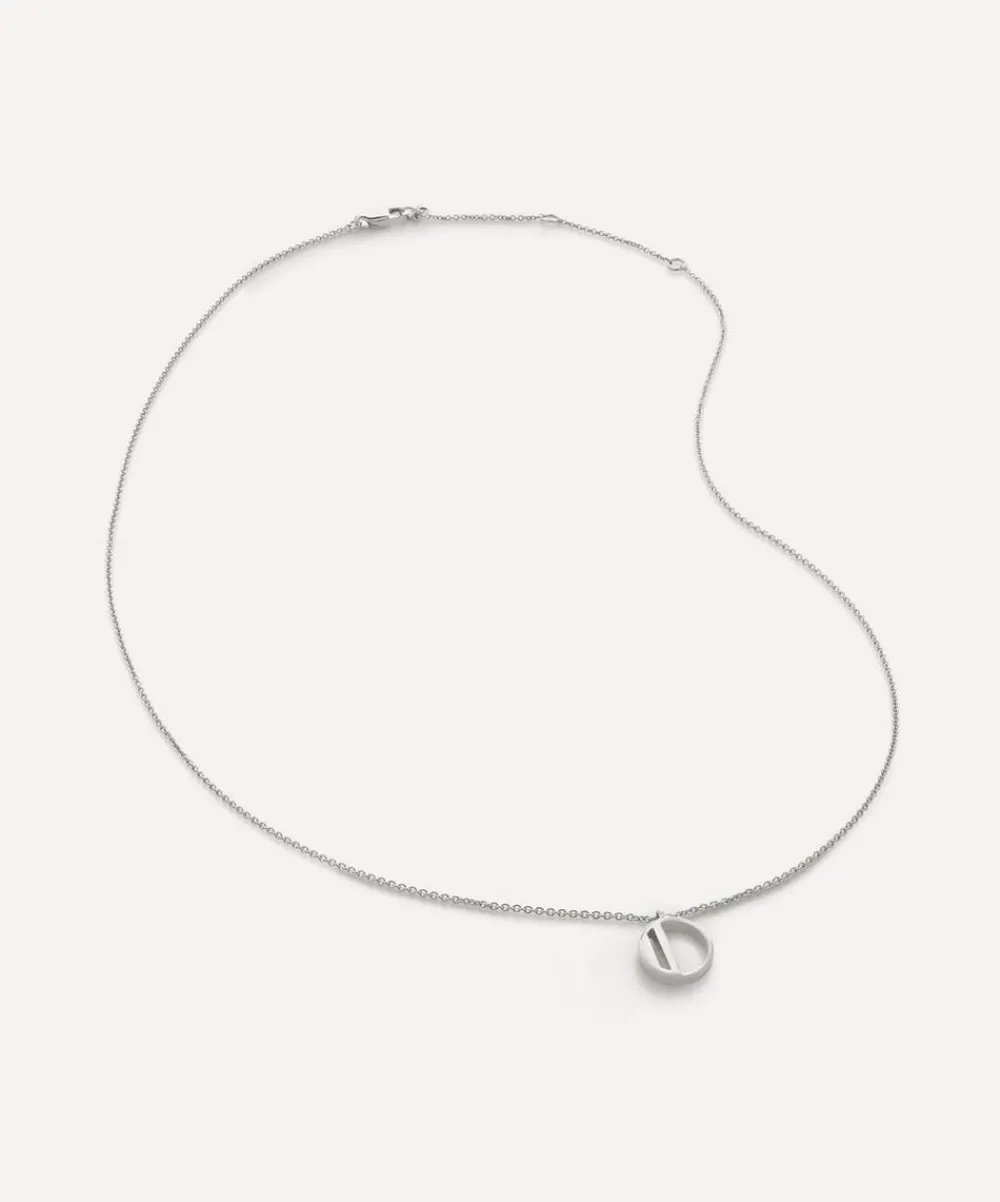 Monica Vinader Necklaces^Sterling Silver Initial O Pendant Necklace