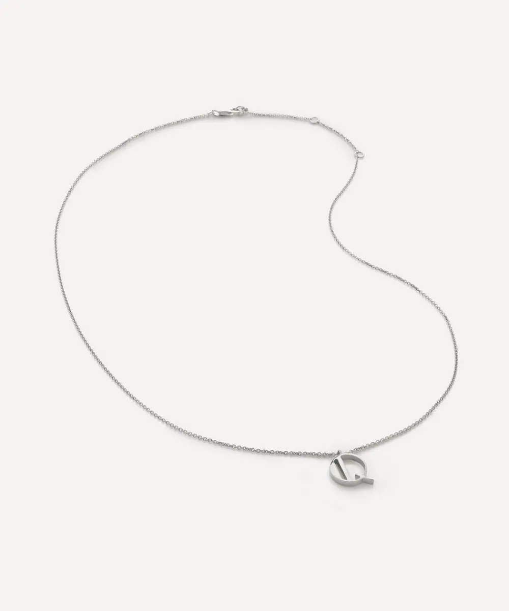 Monica Vinader Necklaces^Sterling Silver Initial Q Pendant Necklace