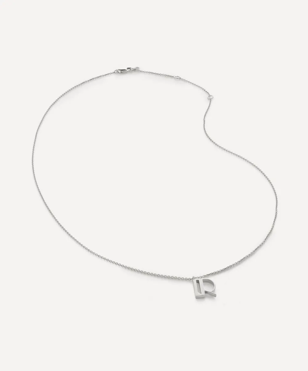 Monica Vinader Necklaces^Sterling Silver Initial R Pendant Necklace