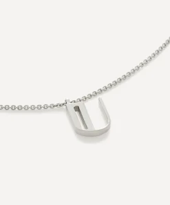 Monica Vinader Necklaces^Sterling Silver Initial U Pendant Necklace