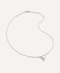 Monica Vinader Necklaces^Sterling Silver Initial V Pendant Necklace