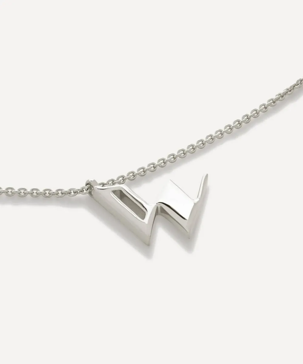 Monica Vinader Necklaces^Sterling Silver Initial W Pendant Necklace