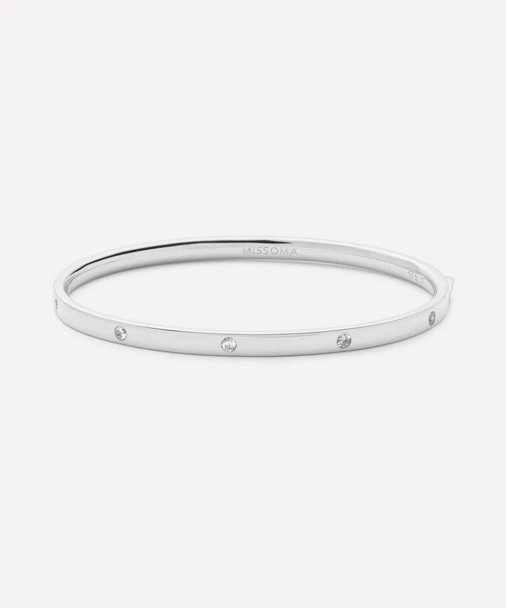 Missoma Bracelets^Sterling Silver Interstellar Hinged Bangle Bracelet