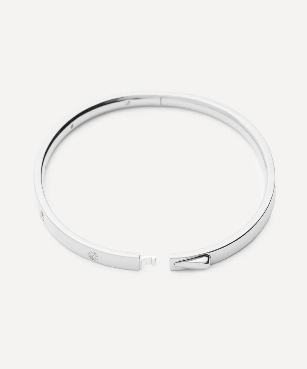 Missoma Bracelets^Sterling Silver Interstellar Hinged Bangle Bracelet