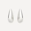 PDPAOLA Earrings^Sterling Silver Large Sugar Drop Earrings