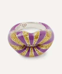 Solange Azagury-Partridge Rings^Sterling Silver Liberty Explosion 150th Hotlips Ring