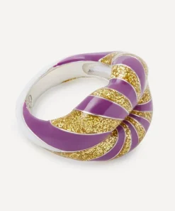 Solange Azagury-Partridge Rings^Sterling Silver Liberty Explosion 150th Hotlips Ring