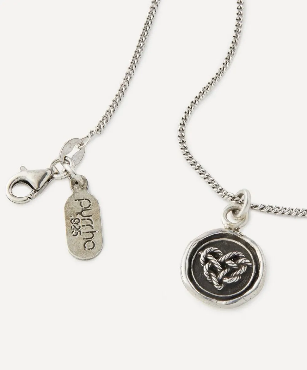 Pyrrha Necklaces^Sterling Silver Love Knot Pendant Necklace