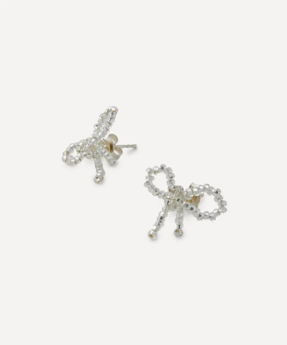 Pura Utz Earrings^Sterling Silver Mini Bow Stud Earrings