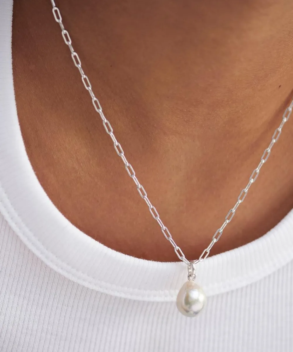 Monica Vinader Necklaces^Sterling Silver Mini Paperclip Chain Necklace