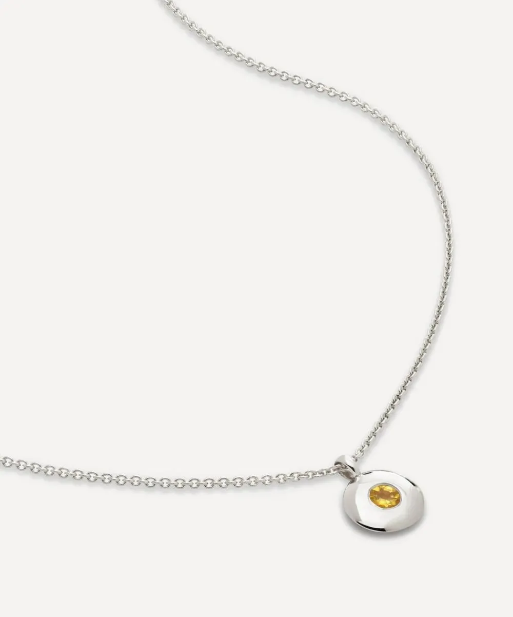Monica Vinader Necklaces^Sterling Silver November Birthstone Pendant Necklace