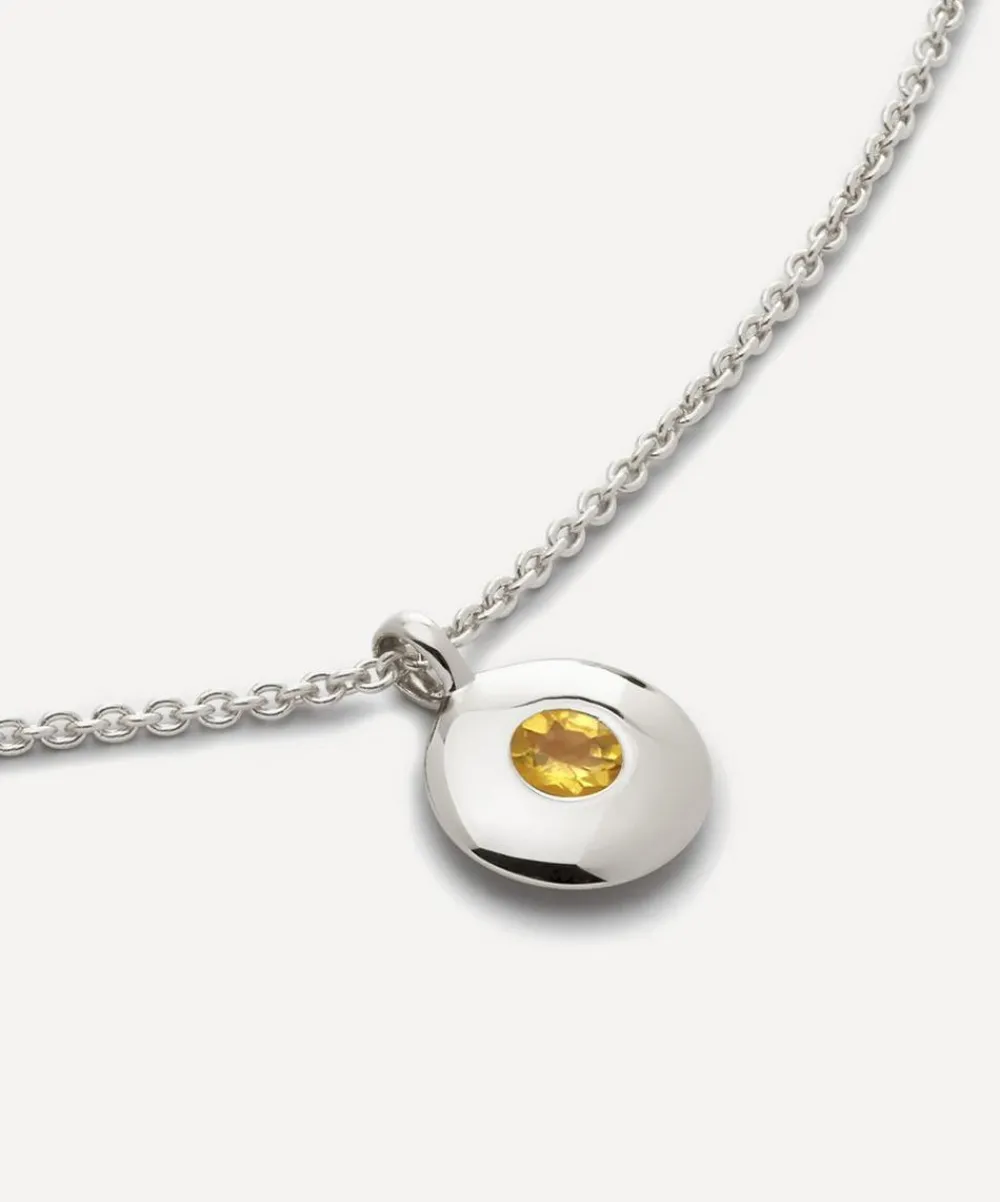 Monica Vinader Necklaces^Sterling Silver November Birthstone Pendant Necklace