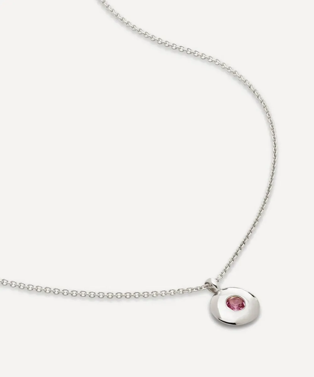 Monica Vinader Necklaces^Sterling Silver October Birthstone Pendant Necklace