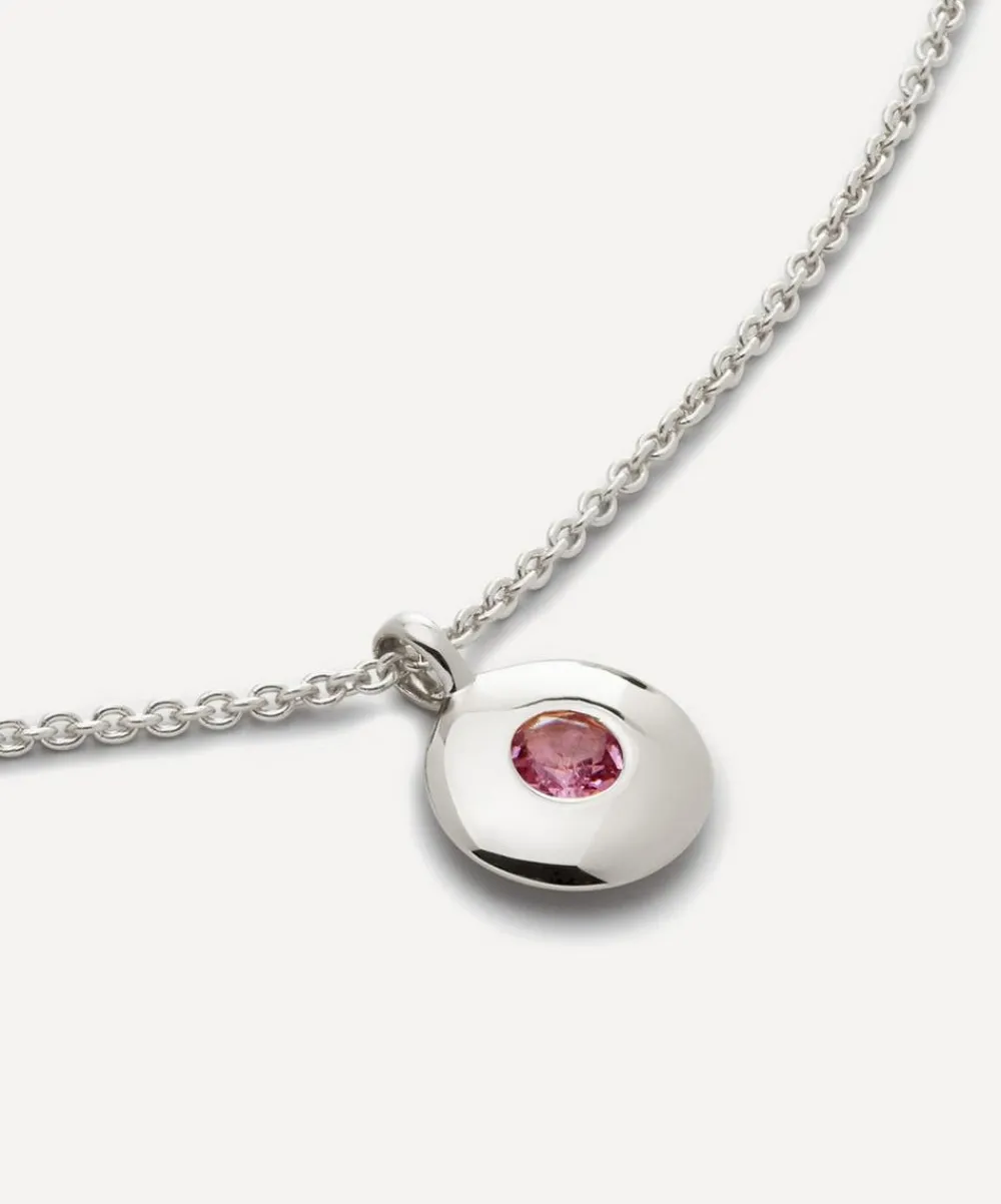 Monica Vinader Necklaces^Sterling Silver October Birthstone Pendant Necklace