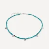 Monica Vinader Necklaces^Sterling Silver Rio Mini Turquoise Beaded Station Necklace
